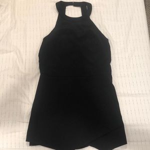 Black Haltered Romper